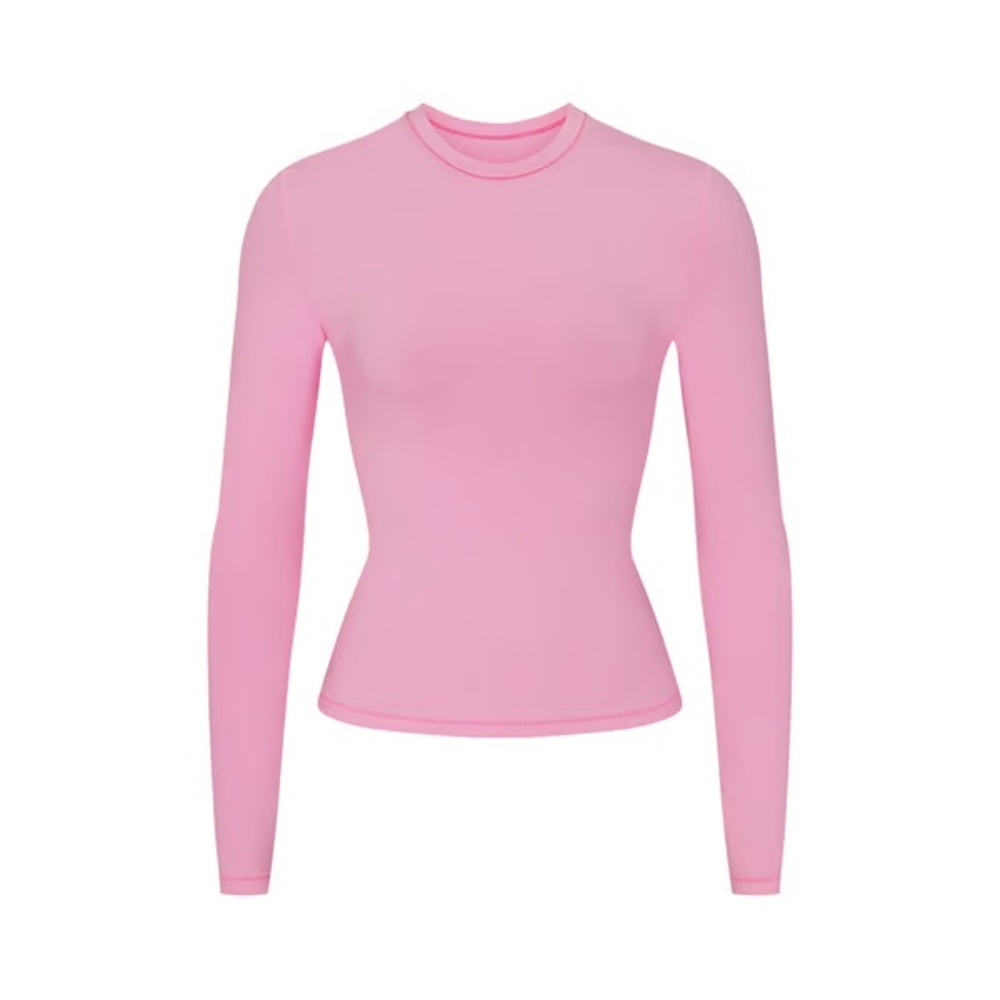 SKIMS Pink Long Sleeve Top